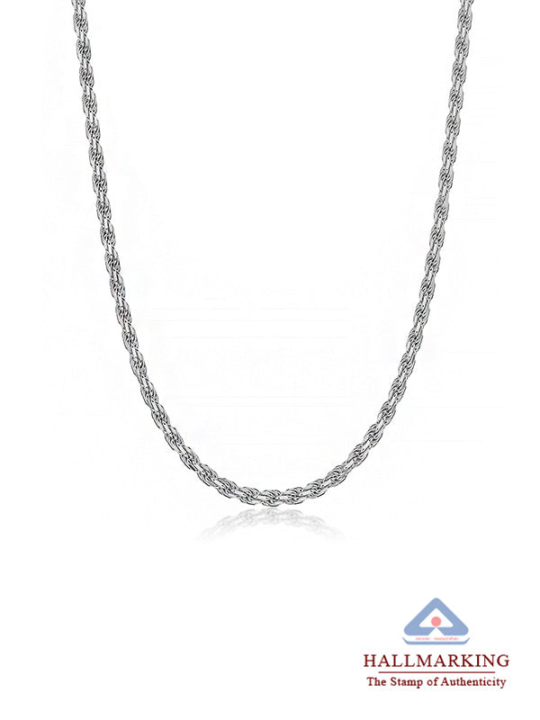 Diamond-Cut Twisted Rope Chain 3mm