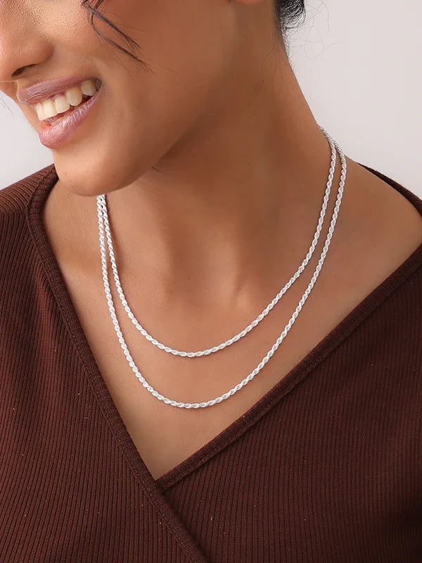 Torcia Twisted Rope Women's Chain Necklace