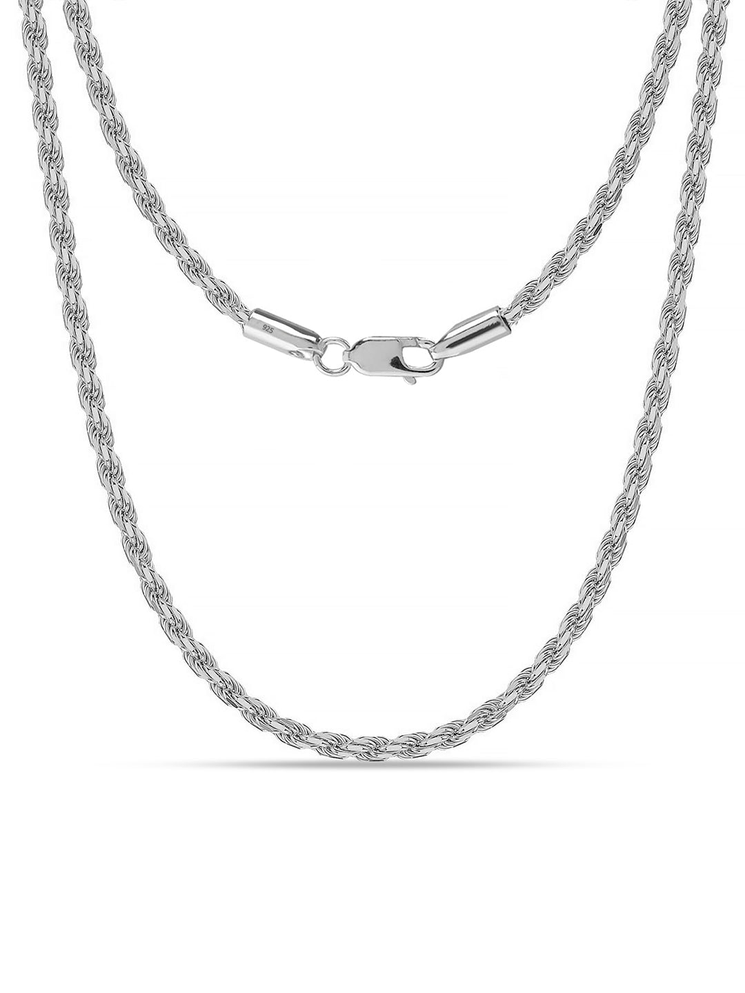 Rhodium Classic Chain Necklace For Men