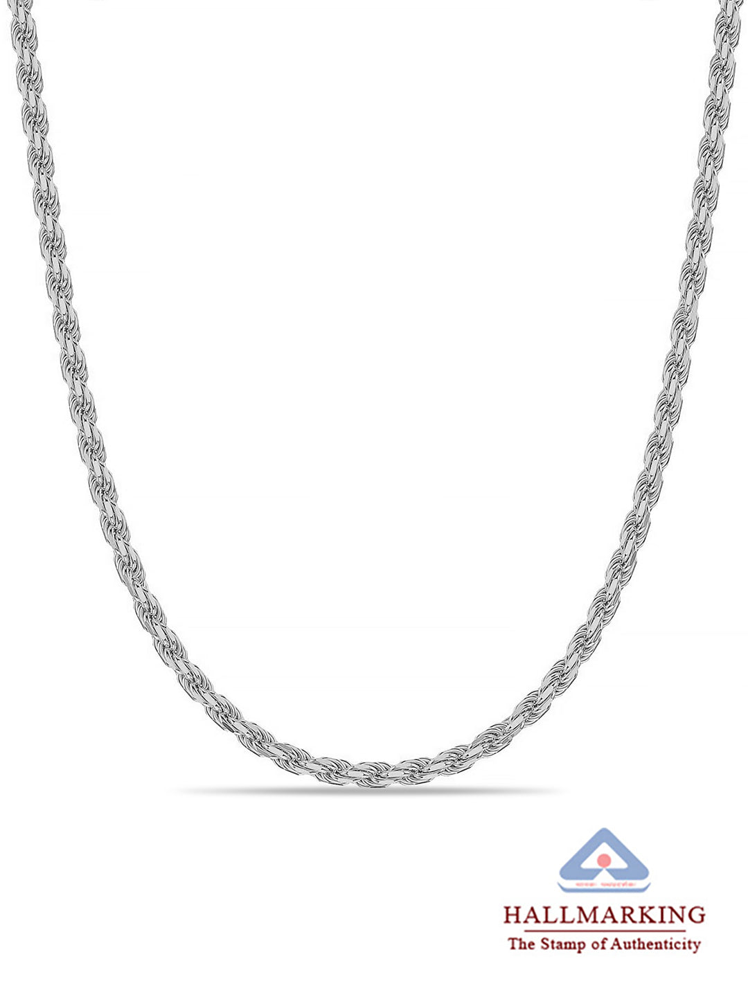 Rhodium Classic Chain Necklace For Men