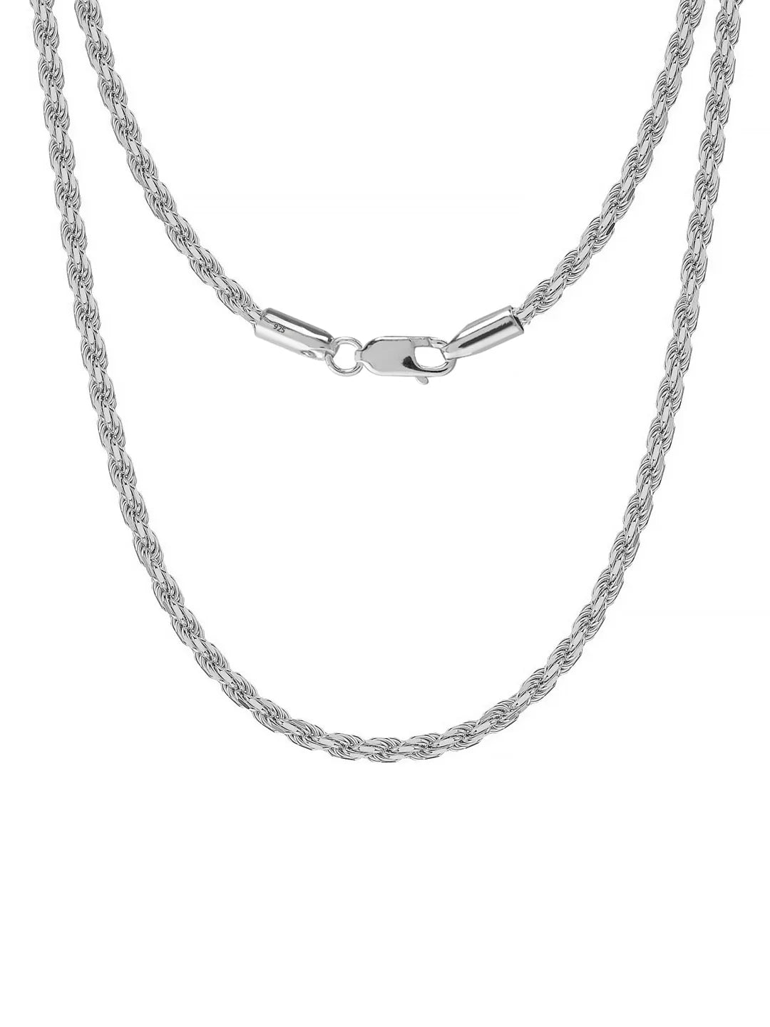 Diamond-Cut Twisted Rope Chain