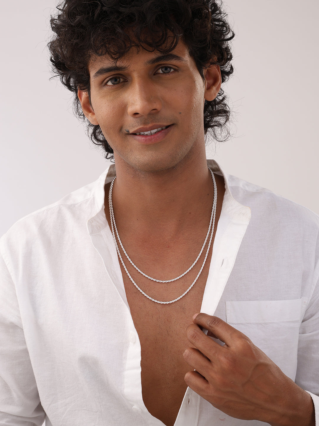 Diamond-Cut Twisted Rope Chain
