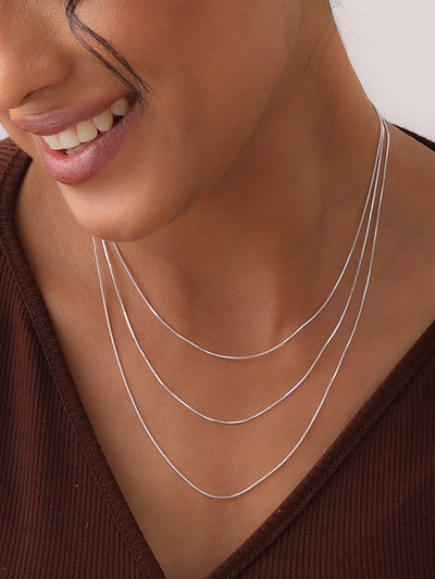 Roma Box Chain Necklace 1mm