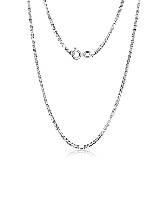Roma Box Silver Chain Necklace for Men