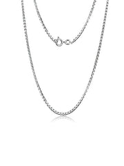 Roma Box Silver Chain Necklace for Men