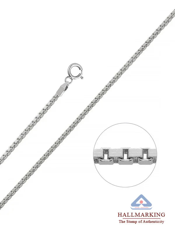 Roma Box Silver Chain Necklace for Men
