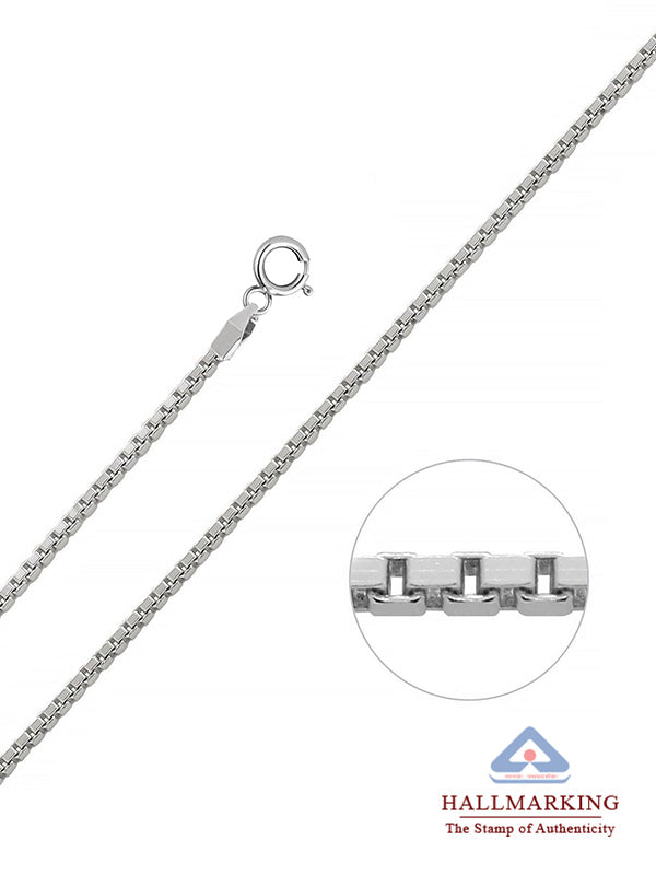 Roma Box Silver Chain Necklace for Men