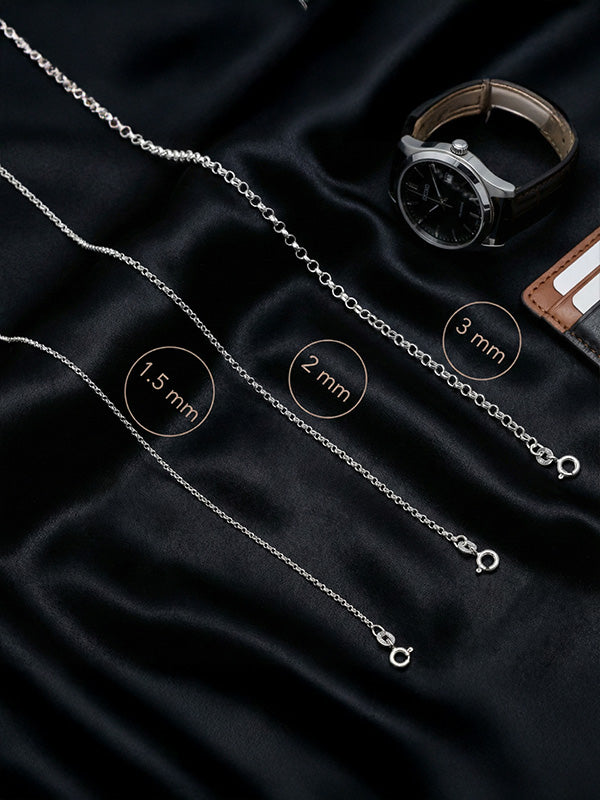 Luna Rolo Sterling Silver Chain