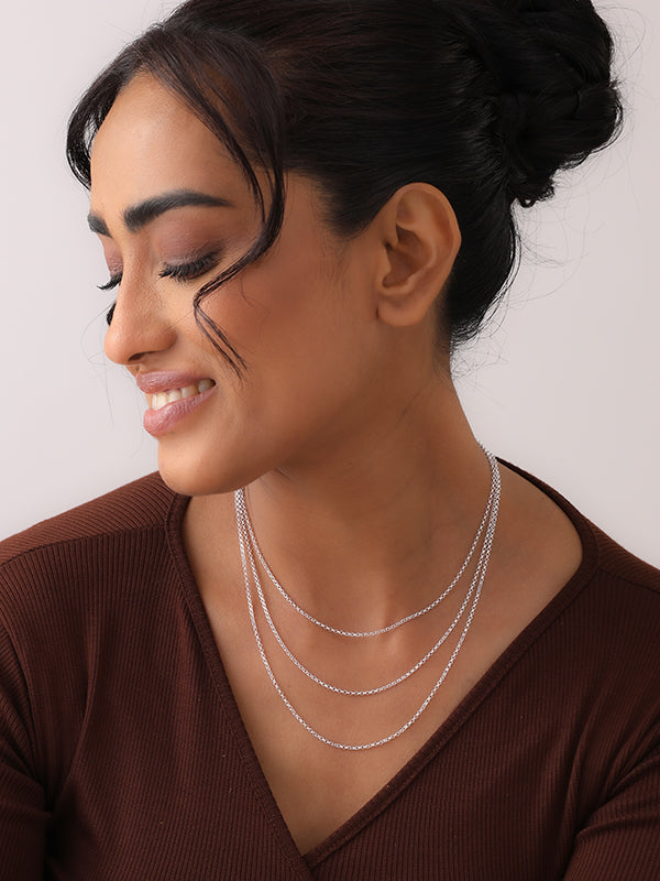Italian Rolo Belcher  Silver Chain
