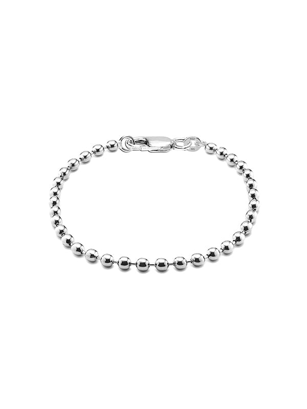 Ball Shape Contemporary Bracelet in Silver