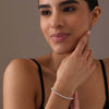 925 Sterling Silver Italian Handmade Bead Ball Strand Chain Bracelet for Teen and Women