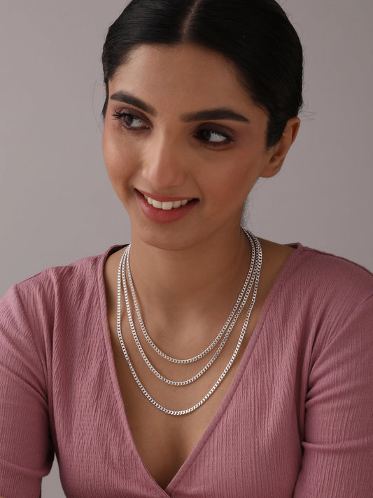 Habana Diamond-Cut Cuban Link Women's Chain Necklace