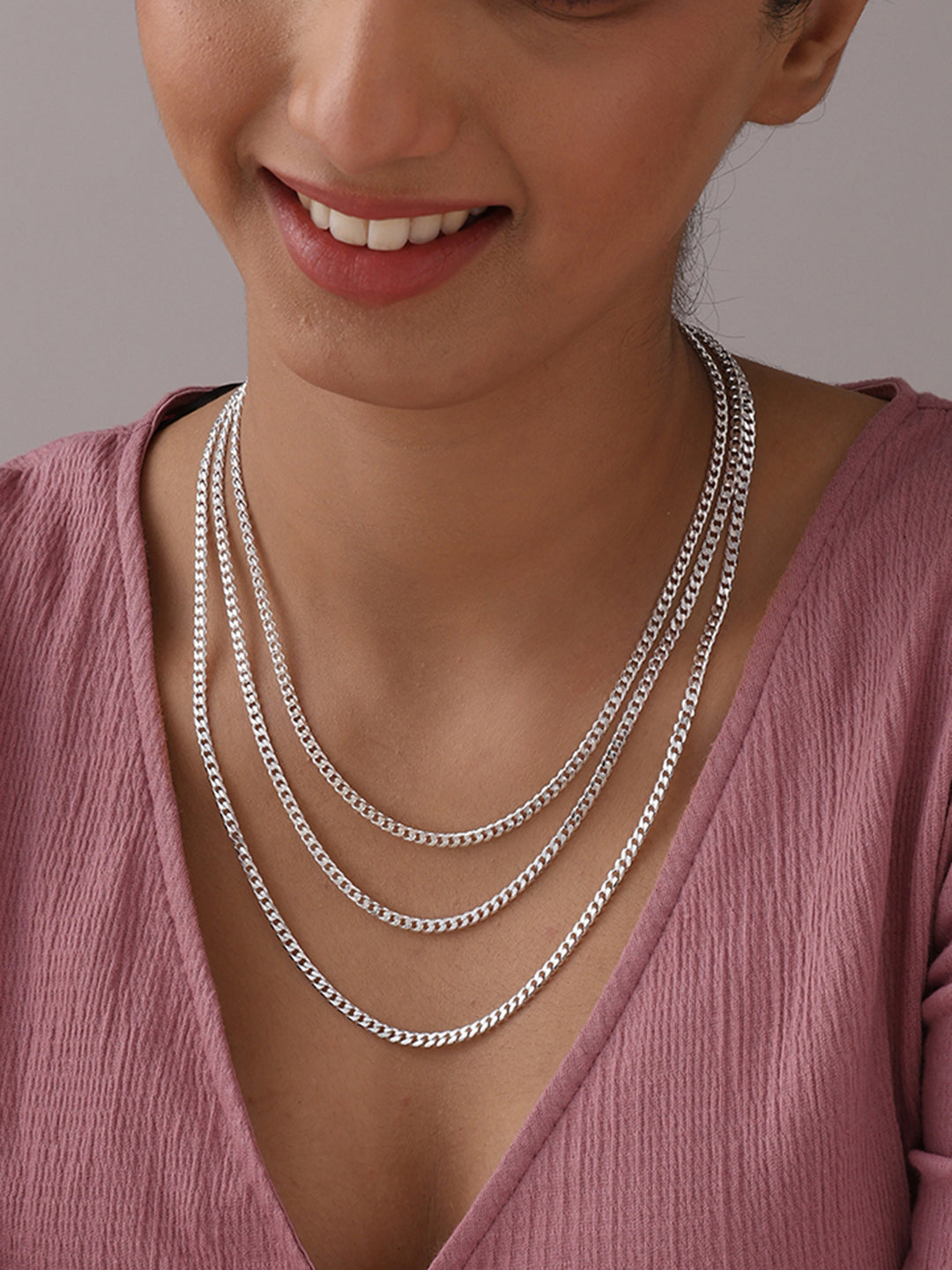 Habana Diamond-Cut Cuban Link Women's Chain Necklace