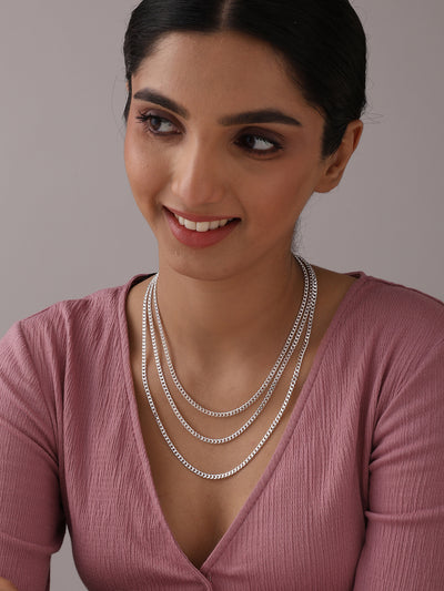 Habana Diamond-Cut Cuban Link Women's Chain Necklace