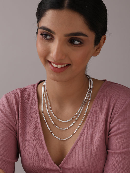 Habana Diamond-Cut Cuban Link Women's Chain Necklace