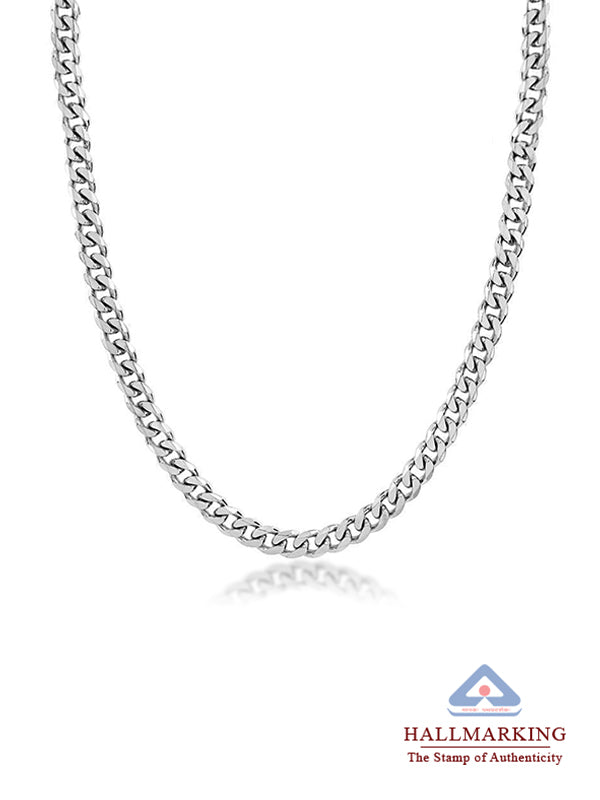 Diamond-Cut Curb Chain for Men