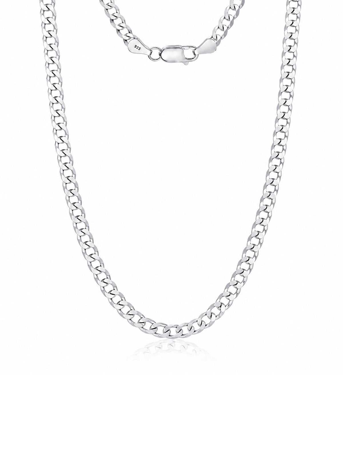 Ferro Diamond-Cut Curb Men's Chain Necklace