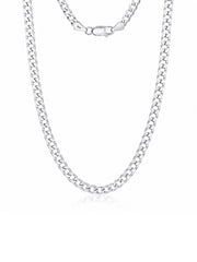 Ferro Diamond-Cut Curb Men's Chain Necklace