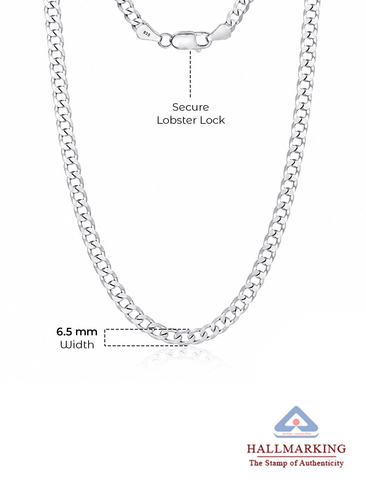 Ferro Diamond-Cut Curb Men's Chain Necklace
