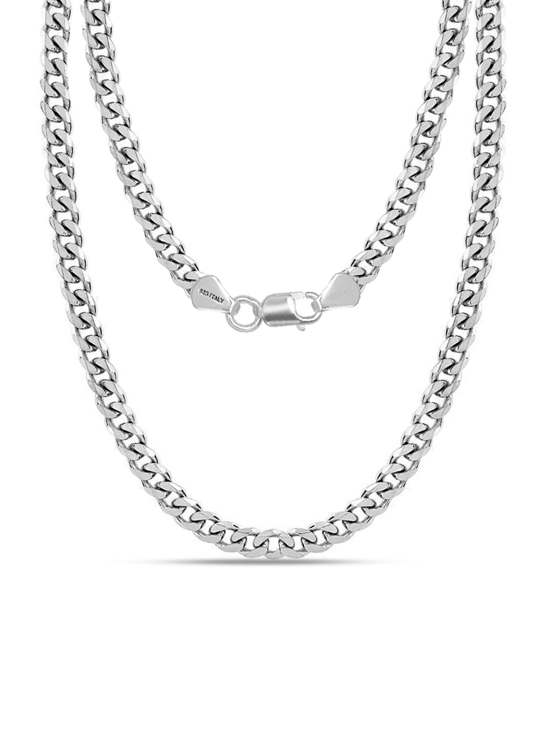 Diamond-Cut Curb Chain for Men