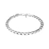 925 Sterling Silver Curb Chain Bracelet for Men
