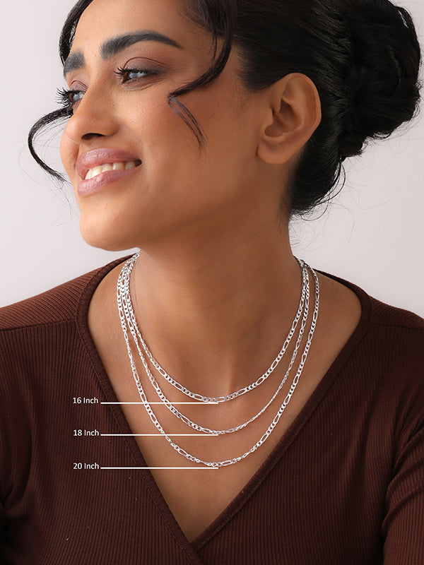 Diamond-Cut Figaro Chain 3.5mm