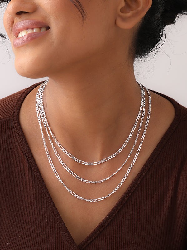 Diamond-Cut Figaro Chain
