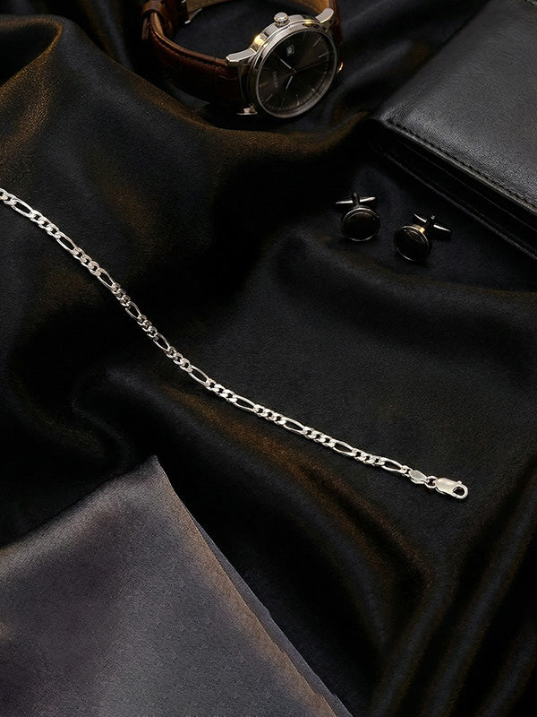 Fioro Diamond-Cut Figaro Unisex Chain Necklace
