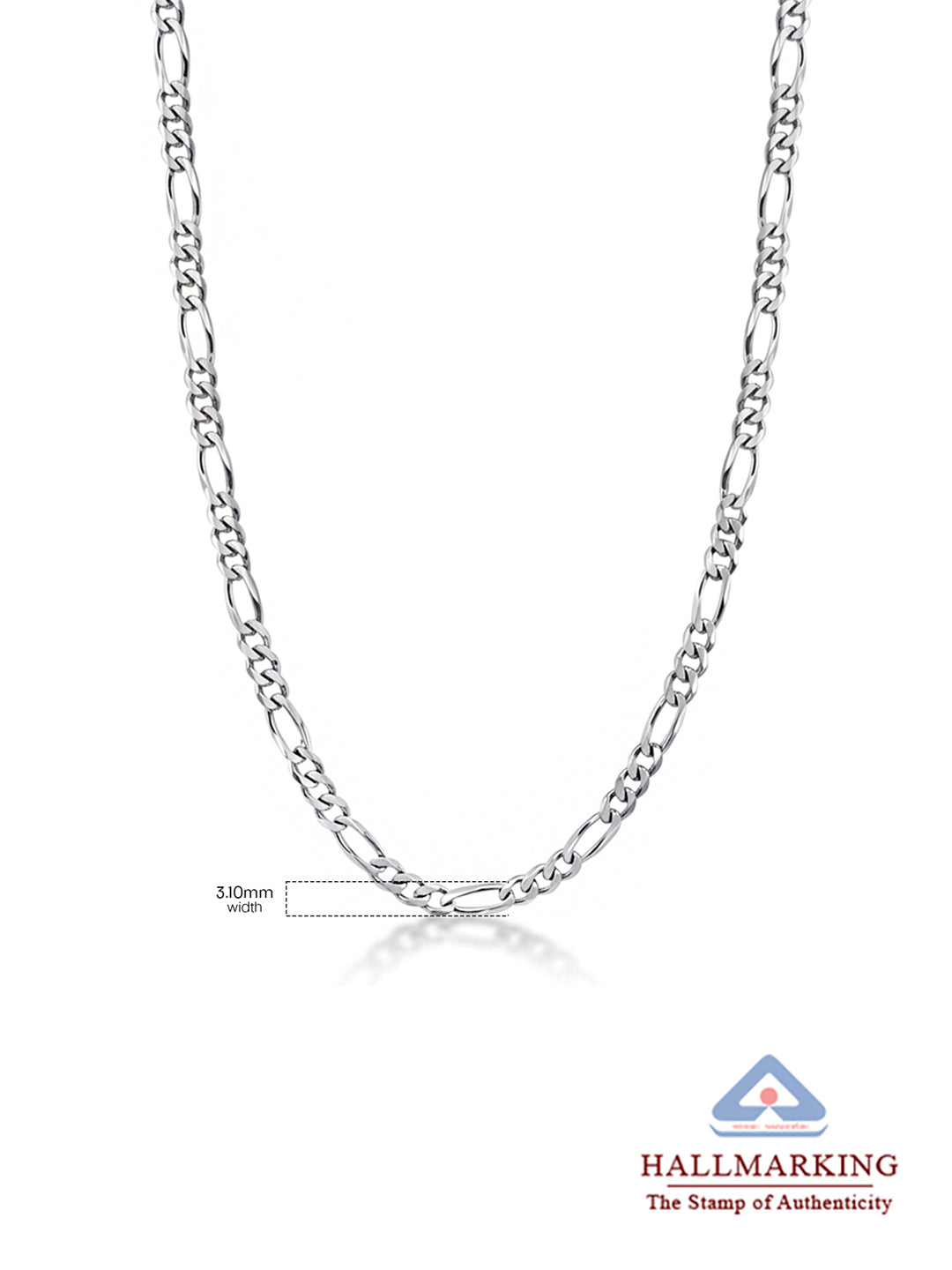 Fioro Diamond-Cut Figaro Unisex Chain Necklace
