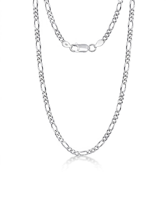 Fioro Diamond-Cut Figaro Unisex Chain Necklace