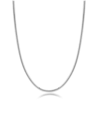 925 Sterling Silver Italian Snake Chain Necklace for Men and Women