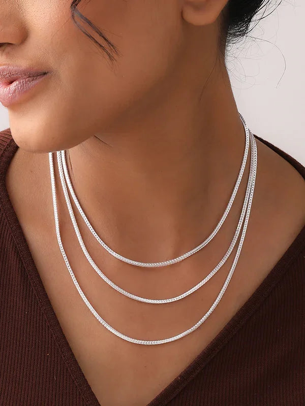 Italian Foxtail Rope Chain for Women