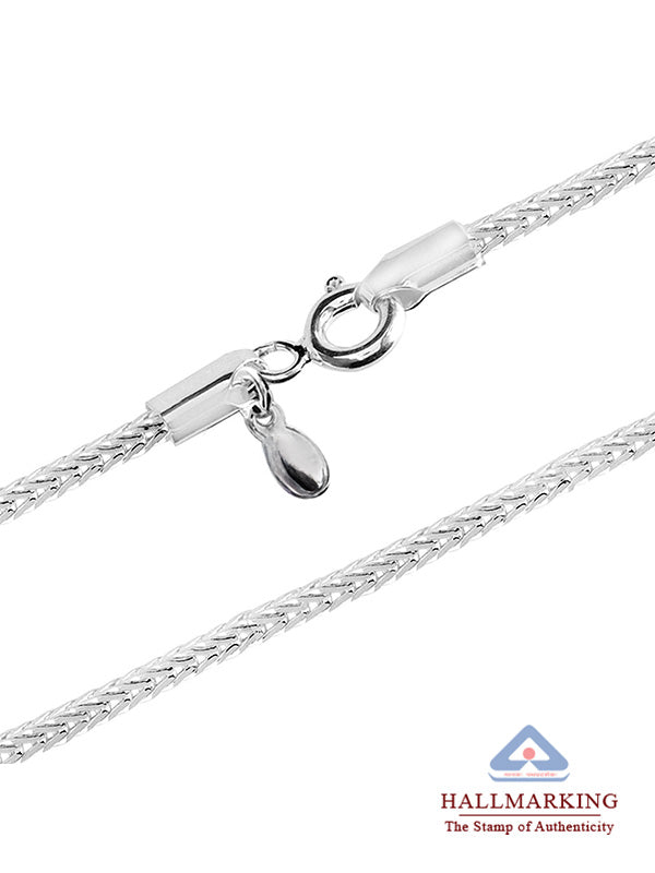 Italian Foxtail Rope Chain for Men - 2mm