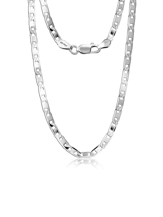Diamond-Cut Flat Mariner Chain 3mm
