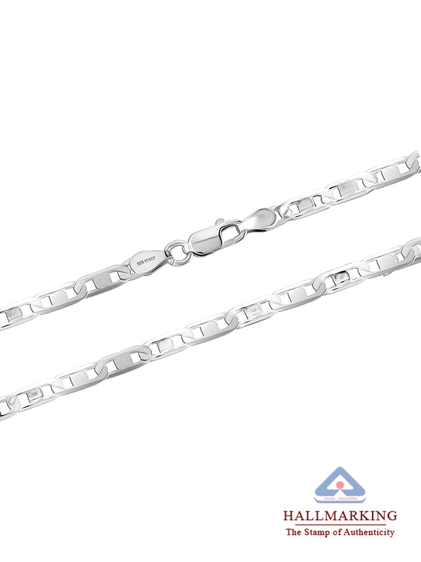 Diamond-Cut Flat Mariner Chain 3mm