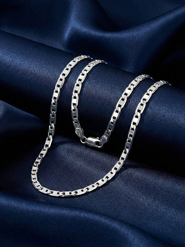 Diamond-Cut Flat Mariner Chain 3mm