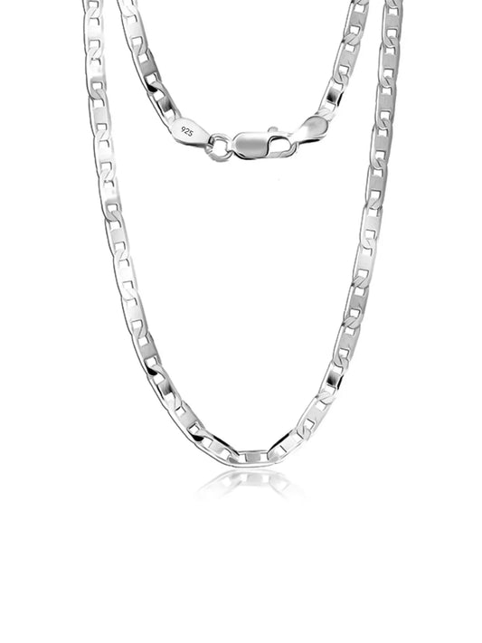 Marinaio Diamond-Cut Flat Mariner Men's Chain Necklace
