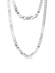 Diamond-Cut Flat Mariner Chain