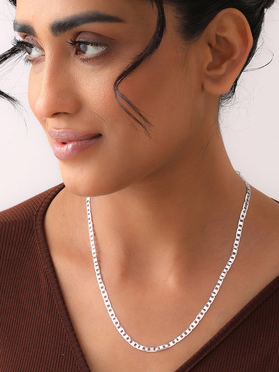 Diamond-Cut Flat Mariner Chain 4mm