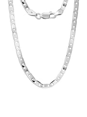 Marinaio Diamond-Cut Flat Mariner Women's Chain Necklace
