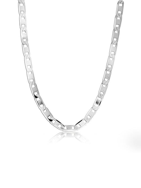 Diamond-Cut Flat Mariner Chain 4mm