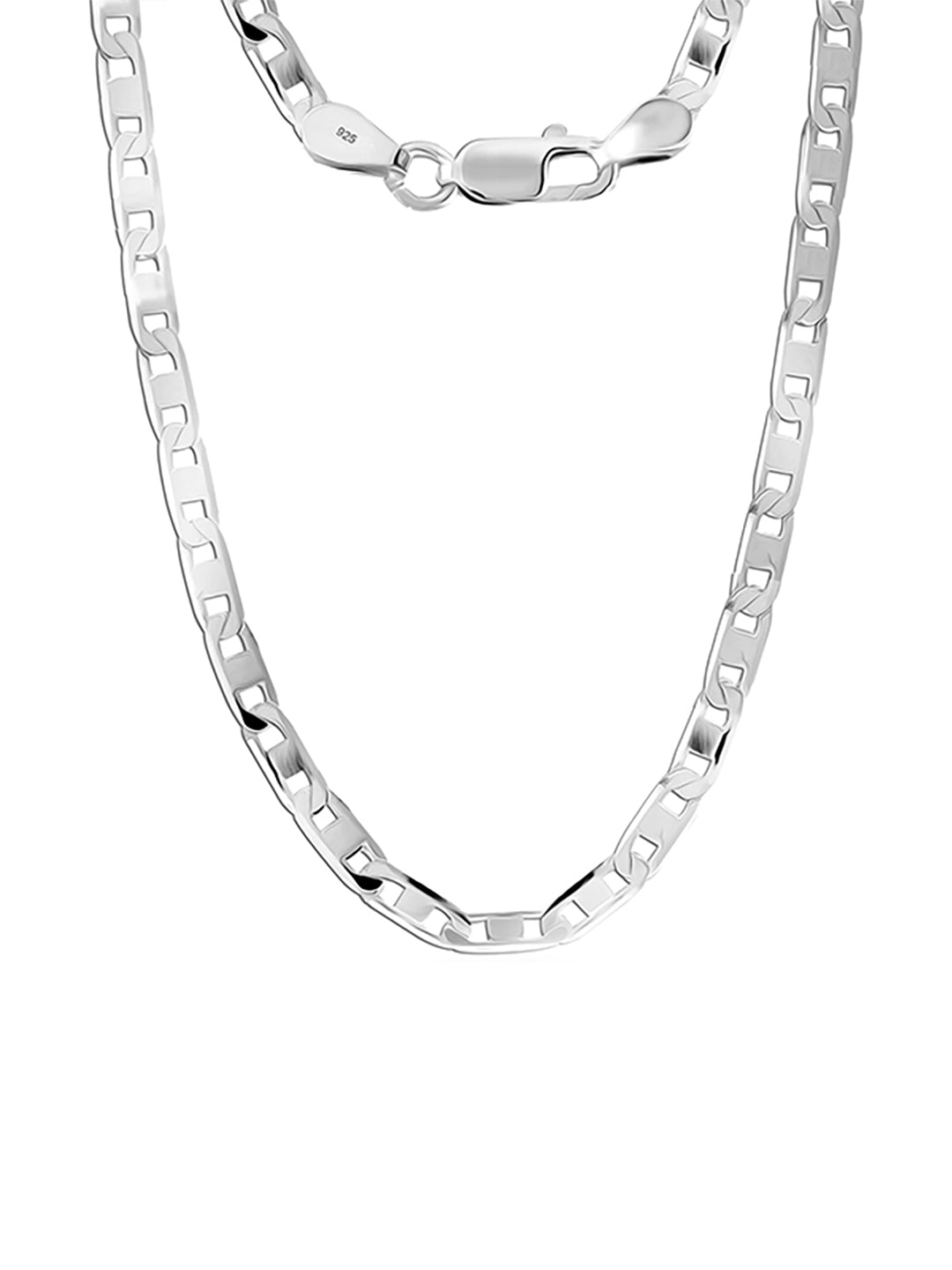 Diamond-Cut Flat Mariner Chain