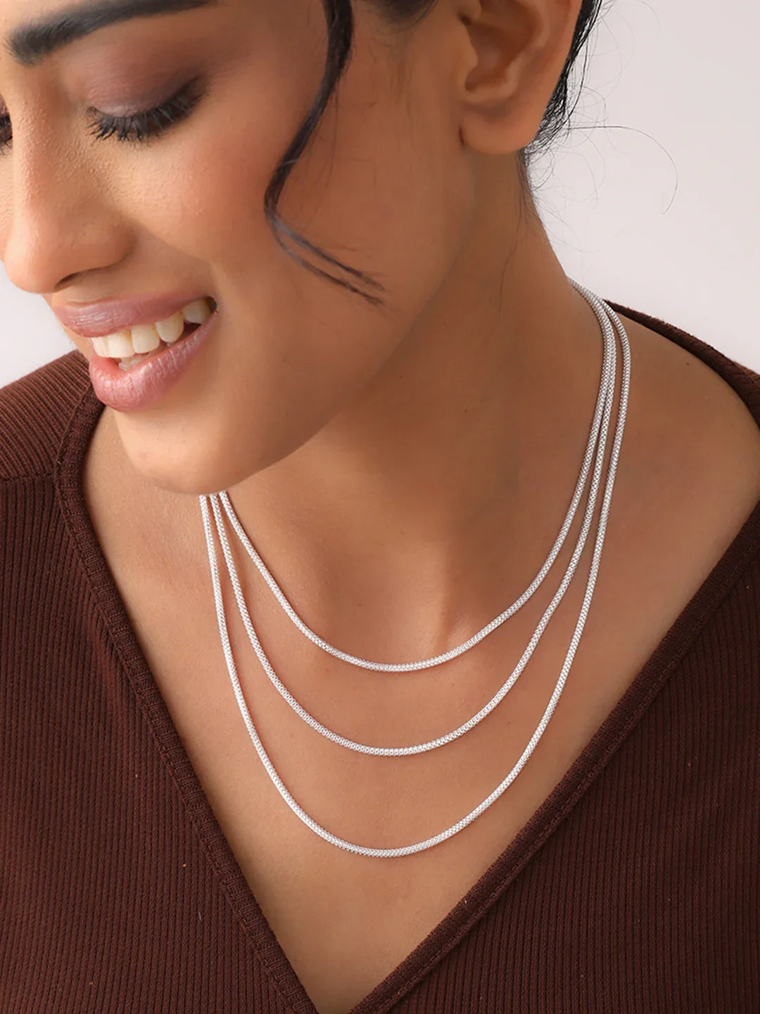 Coreana Popcorn Women's Chain Necklace