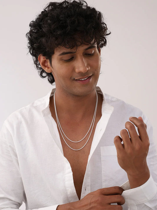 Coreana Popcorn Men's Chain Necklace