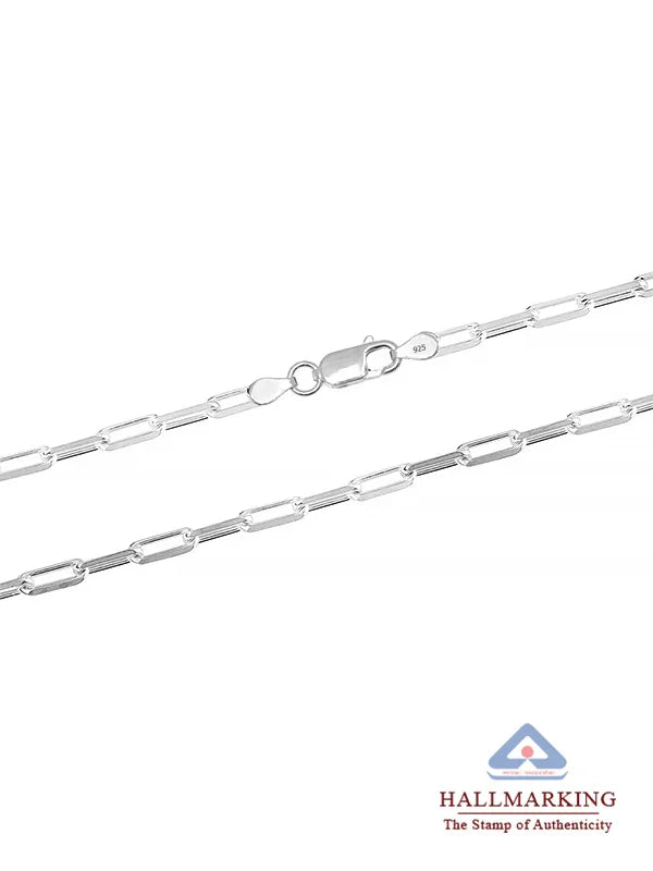 Men Rhodium Chain Necklace
