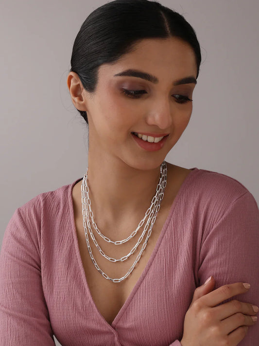 Graffe Paperclip Link Women's Chain Necklace