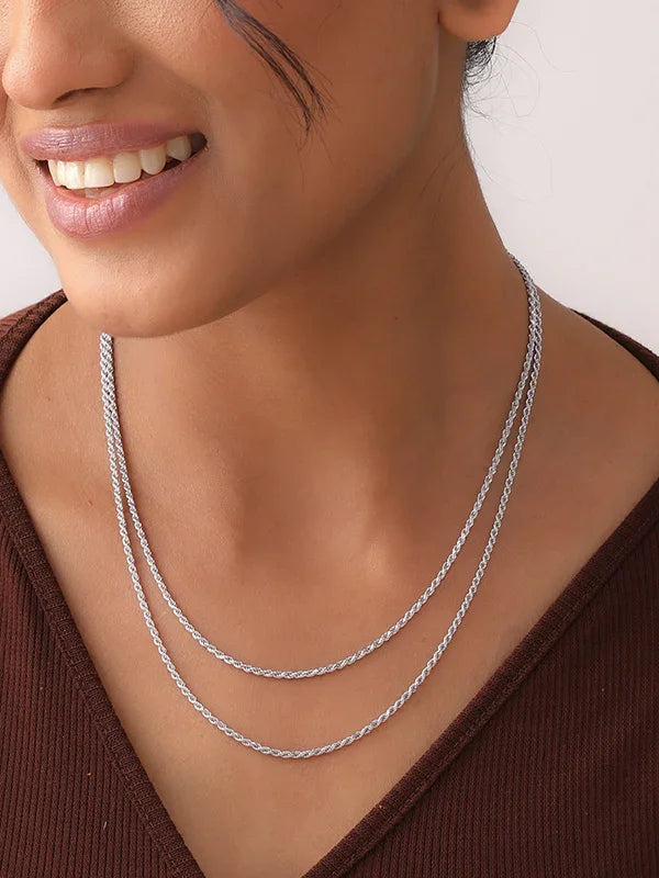 Torcia Twisted Rope Women's Chain Necklace