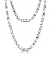 Diamond-Cut Curb Chain for Women