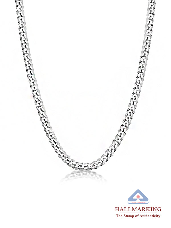 Diamond-Cut Curb Chain for Women