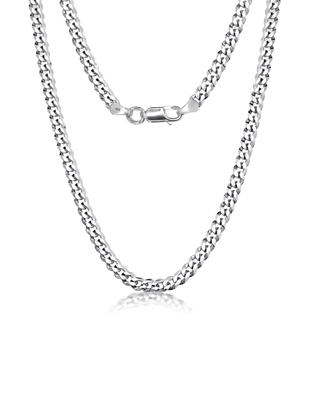 Diamond-Cut Curb Chain For Men